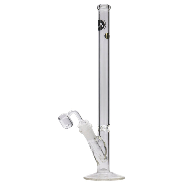 LA Pipes 14" Slim Straight Glass Waterpipe with Clear Borosilicate Glass and 45 Degree Joint