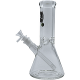 LA Pipes "Agent Stout" Beaker Bong, 9mm Thick Borosilicate Glass, Front View