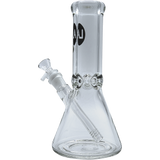 LA Pipes "Agent Stout" 9mm Thick Beaker Bong, Front View with Clear Borosilicate Glass