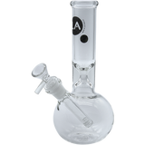 LA Pipes "Baller" Bubble Base Bong with clear borosilicate glass, 45-degree joint, and 10" height