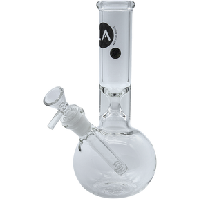 LA Pipes "Baller" Bubble Base Bong with clear borosilicate glass, 45-degree joint, and 10" height