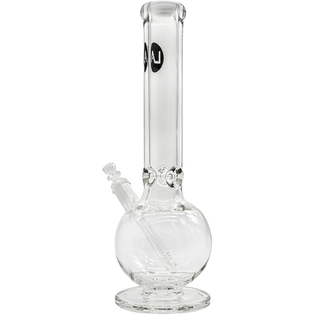 LA Pipes "Bazooka" 9mm Thick Glass Bong, 18" Height, Bubble Design, Front View