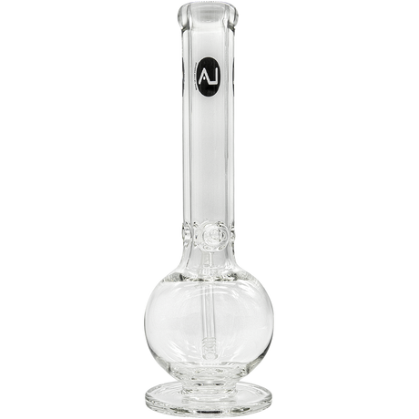 LA Pipes "Bazooka" 9mm Thick Glass Bong, 16"-18" Height, Front View on White Background