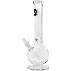 LA Pipes "Bazooka" 9mm Thick Glass Bong, Heavy Wall, 16" Height, Front View