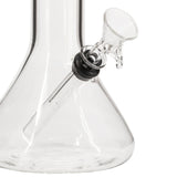Close-up of LA Pipes Beaker Base Bong with clear borosilicate glass and 45-degree grommet joint