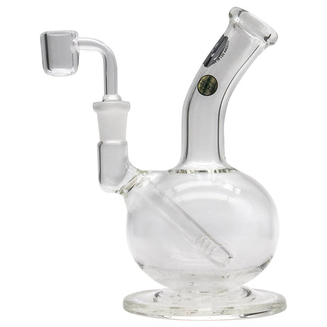 LA Pipes Bubble Base Concentrate Rig with Banger Hanger, 14mm Female Joint, Side View