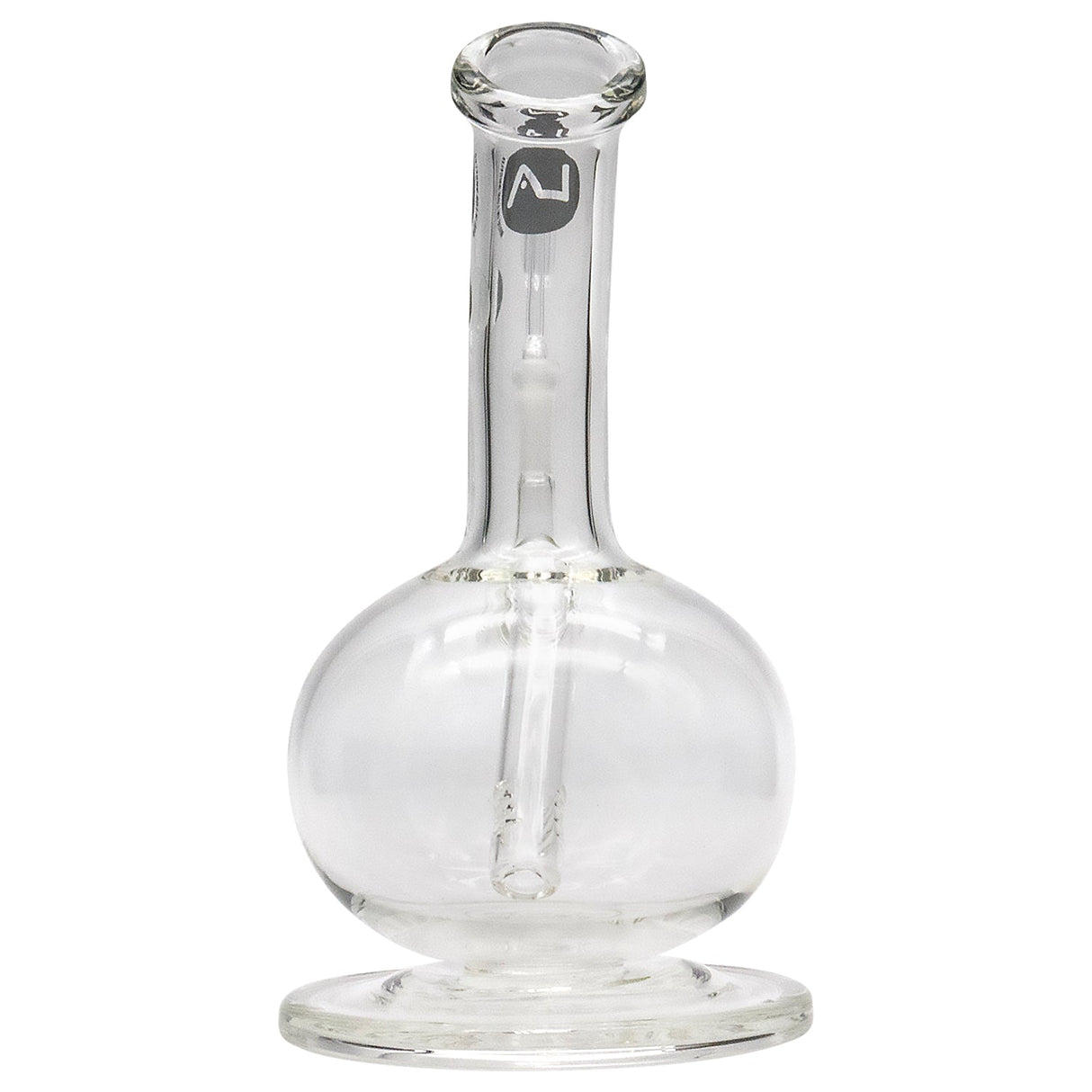LA Pipes Bubble Base Concentrate Rig, 6" Borosilicate Glass, Front View