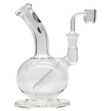 LA Pipes Bubble Base Concentrate Rig with Banger Hanger Design, Side View