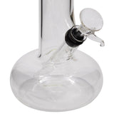 Close-up of LA Pipes Bubble Bong with clear borosilicate glass and 14mm bowl, side view