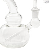 LA Pipes Bubble Concentrate Waterpipe close-up, clear borosilicate glass, for dry herbs and concentrates