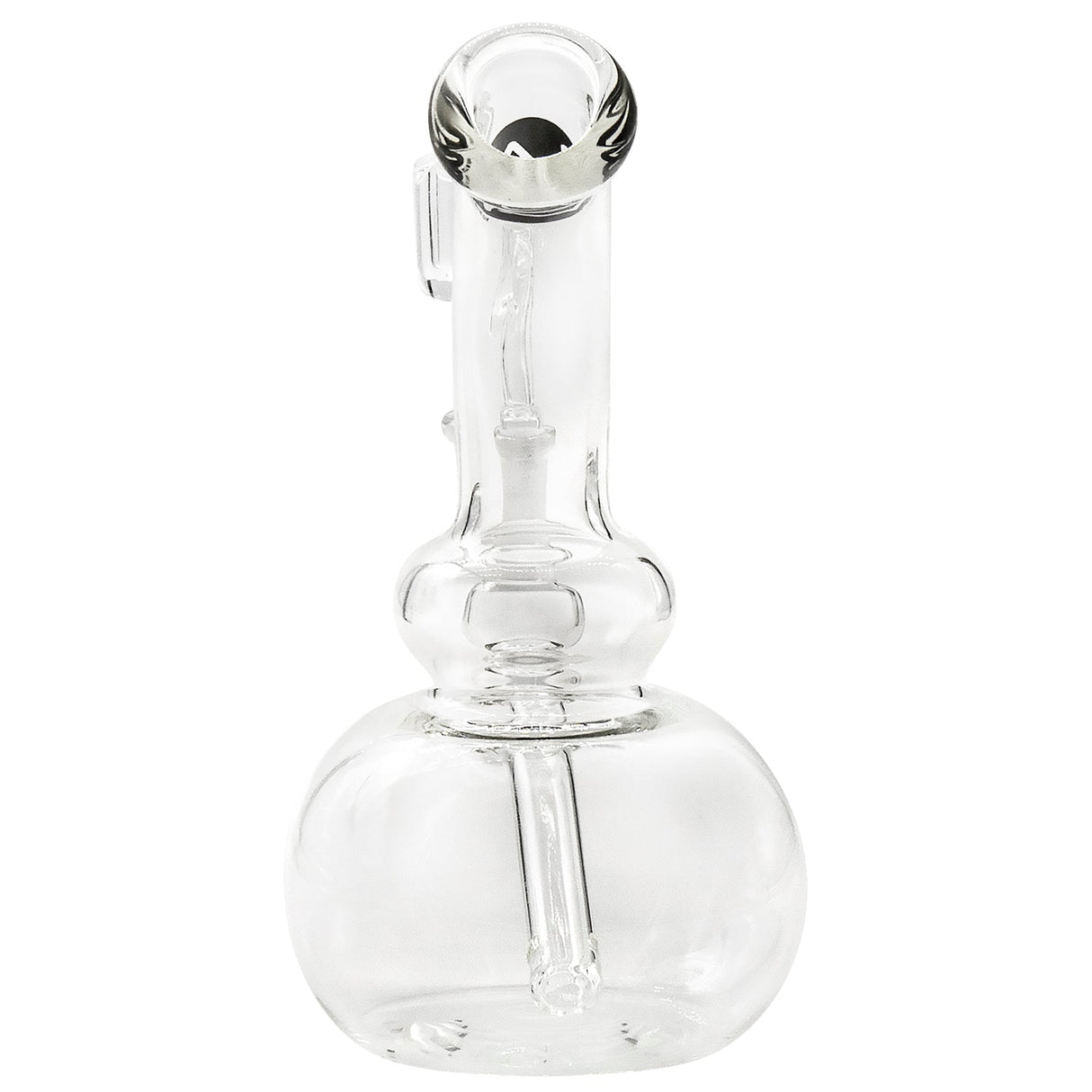 LA Pipes Bubble Concentrate Waterpipe front view, 6" banger hanger design, for dry herbs and concentrates