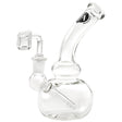 LA Pipes Bubble Concentrate Waterpipe, 6" Banger Hanger Dab Rig, Borosilicate Glass, Side View