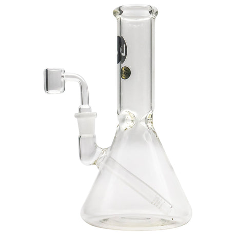 LA Pipes Classic Beaker Concentrate Rig with Quartz Banger, Borosilicate Glass, Front View