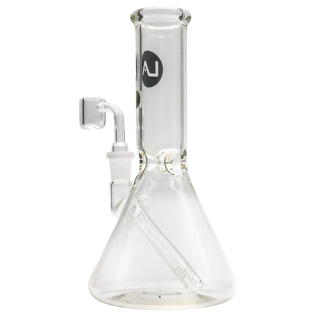 LA Pipes Classic Beaker Concentrate Rig with Quartz Banger Front View