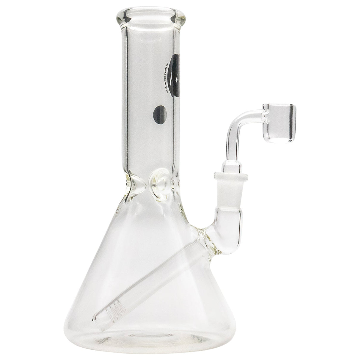 LA Pipes Classic Beaker Concentrate Rig with Quartz Banger, Front View