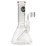 LA Pipes Classic Beaker Concentrate Rig with Quartz Banger, 14mm Female Joint, Front View