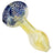 LA Pipes Color Cake Swirl Glass Pipe, 3.5" Spoon Design, For Dry Herbs, Blue Variant