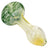 LA Pipes Color Cake Swirl Glass Pipe in Green, 3.5" Spoon Design for Dry Herbs, USA Made