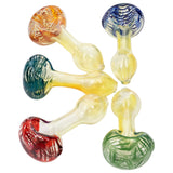 LA Pipes Color Cake Swirl Glass Pipes with Fumed Color Changing Design for Dry Herbs, USA Made