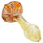 LA Pipes Color Cake Swirl Glass Pipe, 3.5" Spoon Design, Fumed Color Changing, Top View