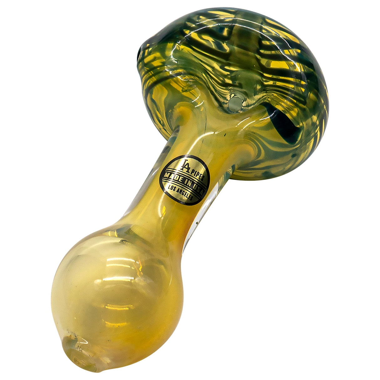 LA Pipes Color Changing Hand-Pipe with Color Accents