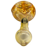 LA Pipes Color Changing Spoon Hand-Pipe with Yellow Accents, Top View