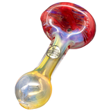 LA Pipes hand-blown borosilicate glass spoon pipe with color changing accents