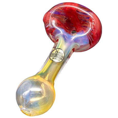 LA Pipes hand-blown borosilicate glass spoon pipe with color changing accents