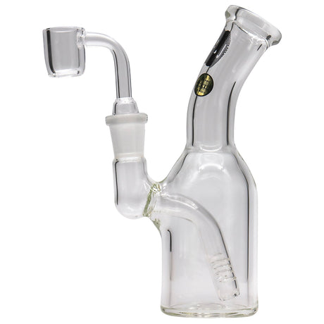 LA Pipes Compact Bent Neck Concentrate Waterpipe with Quartz Banger, Side View