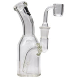 LA Pipes Compact Bent Neck Concentrate Waterpipe with Quartz Banger, Side View