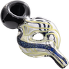 LA Pipes Dichro Donut Slime Hand-Pipe in Green Slyme, 4.5" Borosilicate Glass, USA Made