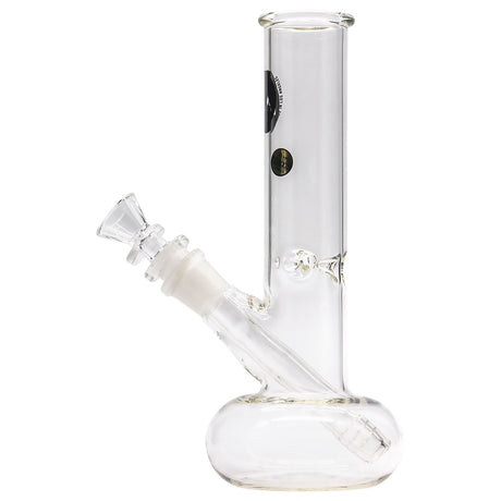 LA Pipes Donut Base Bong with clear borosilicate glass, 8" height, and 45 degree joint angle