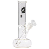 LA Pipes Donut Base Bong in Borosilicate Glass, 8" Height, 45 Degree Joint, Front View