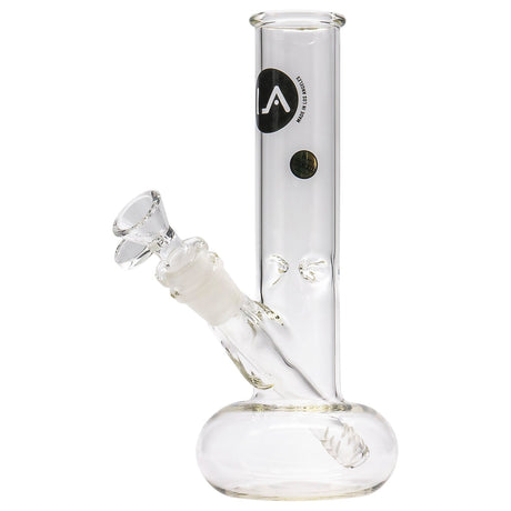 LA Pipes Donut Base Bong made of Borosilicate Glass with a 45 Degree Joint Angle, front view