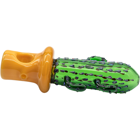 LA Pipes Glass Saguaro Cactus Pipe - 5" Spoon Design in Green Borosilicate Glass
