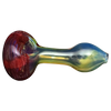 LA Pipes HP1 Spoon Hand Pipe in Red Borosilicate Glass - Side View