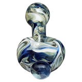 LA Pipes HP2 Spoon - Borosilicate Glass Hand Pipe with Swirl Design, Top View