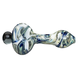 LA Pipes HP2 Spoon - Borosilicate Glass Hand Pipe with Swirl Design