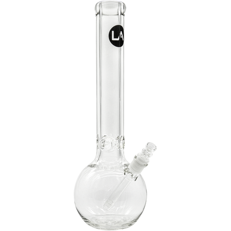 LA Pipes "Iron Mace" 9mm Thick Glass Bubble Bong with 45 Degree Joint - Front View