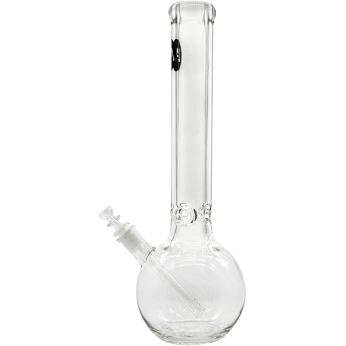 LA Pipes "Iron Mace" Heavy 9mm Bubble Bong with 45 Degree Joint - Front View