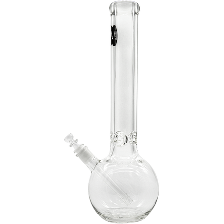 LA Pipes "Iron Mace" Heavy 9mm Borosilicate Glass Bubble Bong with 45 Degree Joint - Side View