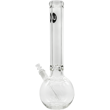 LA Pipes "Iron Mace" Heavy 9mm Bubble Bong, 45 Degree Joint, 18" Height - Front View