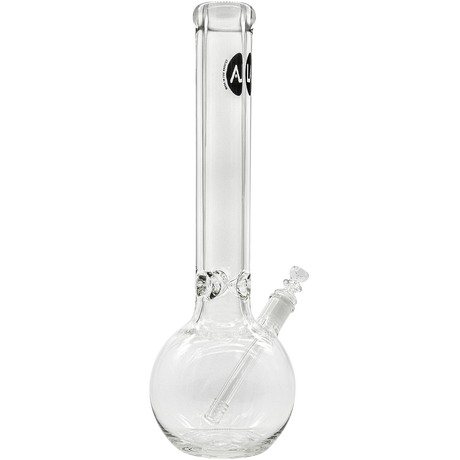 LA Pipes Heavy 9mm Borosilicate Glass Bubble Bong with 45 Degree Joint - Side View