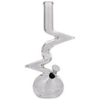 LA Pipes "Jacobs Ladder" Clear Zong Bong with Grommet Joint and Rubber Base