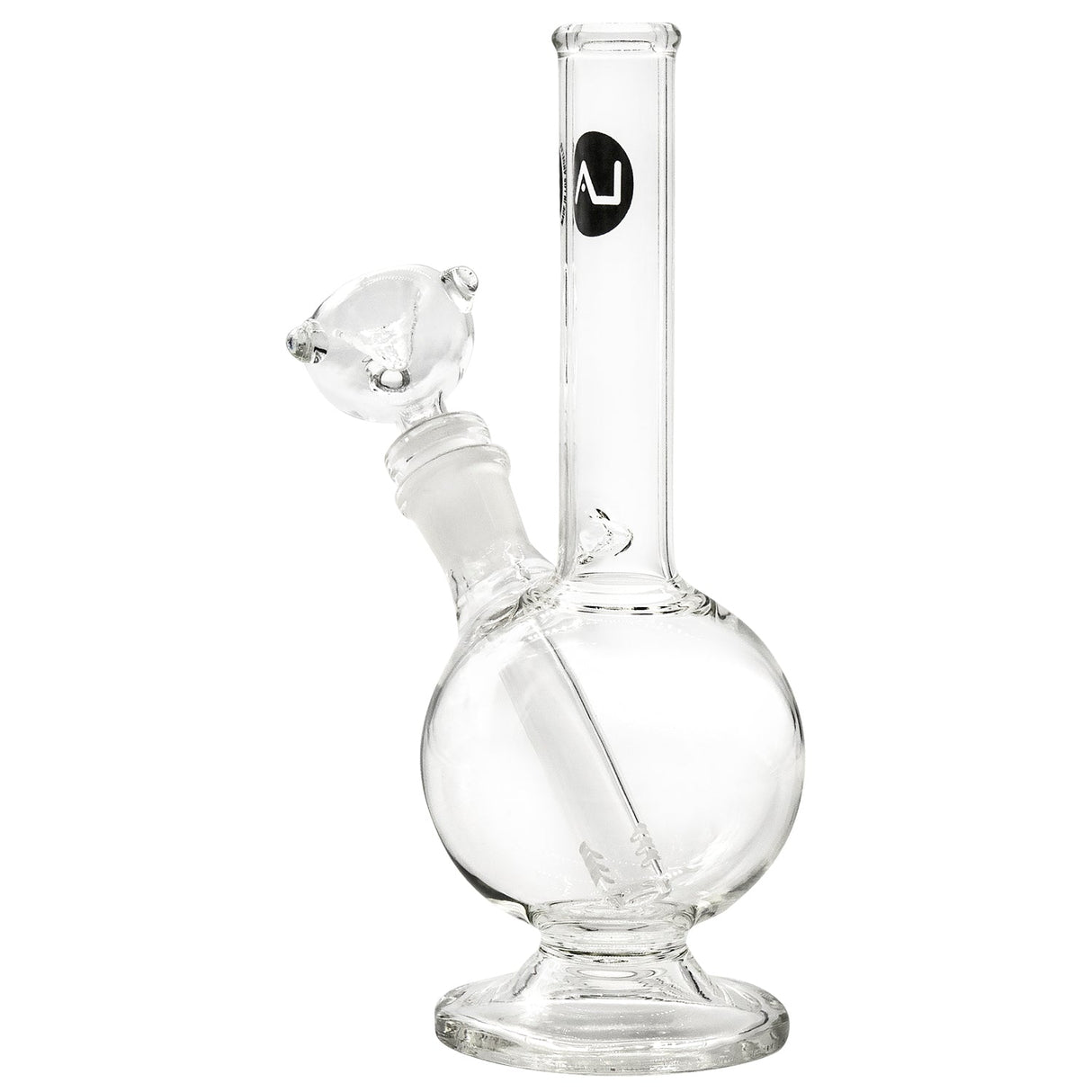 LA Pipes Pedestal Basic Bong with 45 Degree Joint, 8" Height, and Bubble Design