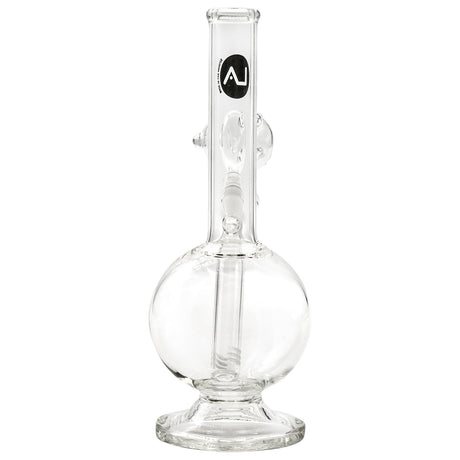 LA Pipes Pedestal Basic Bong, 8" Borosilicate Glass with 45 Degree Joint, Front View