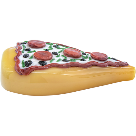 LA Pipes "Potperoni" Glass Pizza Pipe - Side View on White Background