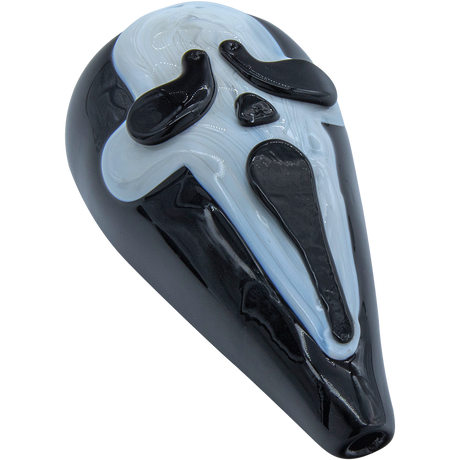 LA Pipes "Scream in Horror" Hand-Pipe - 4" Borosilicate Glass Pipe for Dry Herbs, USA Made