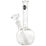 LA Pipes Simple Bubble Bong in Borosilicate Glass, 8" Height, 26mm Diameter, Front View