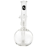 LA Pipes Simple Bubble Bong in Borosilicate Glass, Front View, 8" Height, 14mm Female Joint